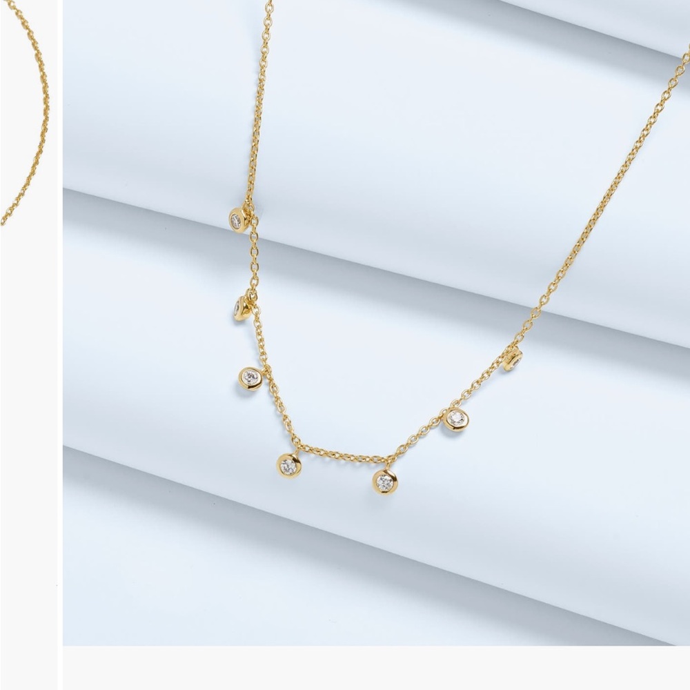 Madewell demi-fine bezel necklace